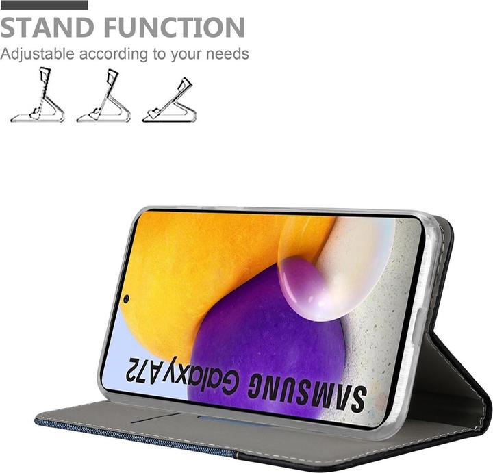 Produktbild Cadorabo Book Jeans Optik Cover (Samsung Galaxy A72 5G)
