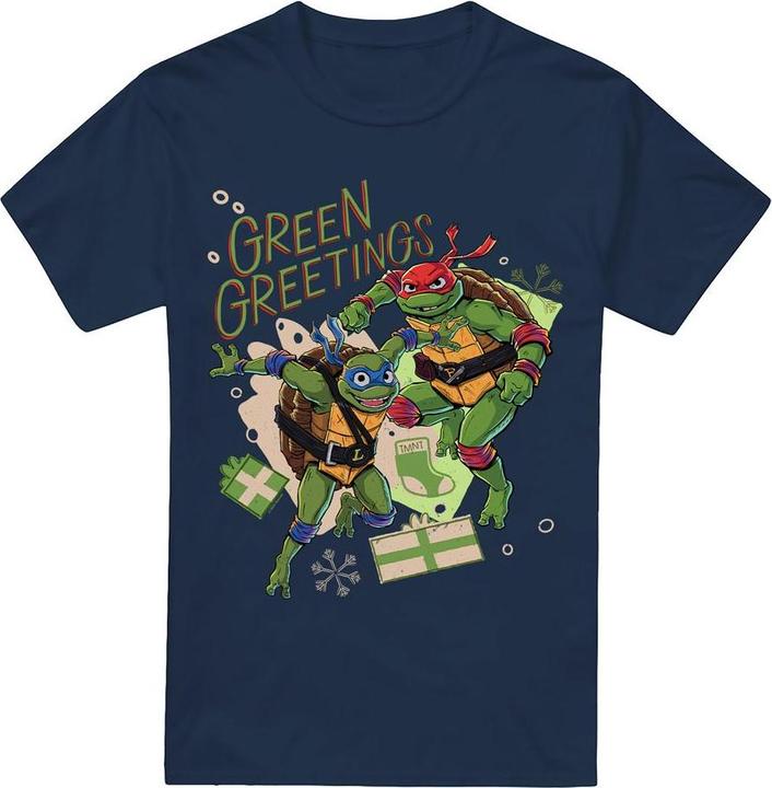 Teenage Mutant NT Christmas Greetings TShirt (L)