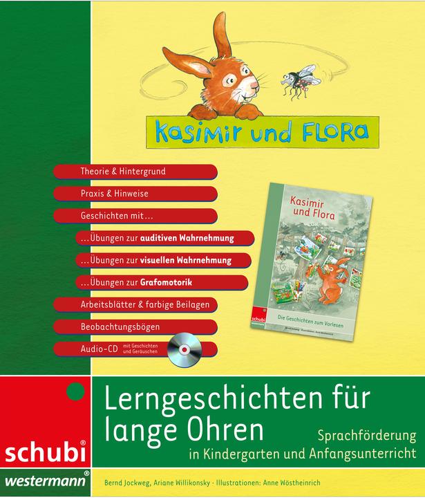 Produktbild Kasimir und Flora. Lerngeschichten für lange Ohren. Handbuch für Kindergarten und Anfangsunterricht (Deutsch, Ariane Willikonsky, Bernd Jockweg, 2019)