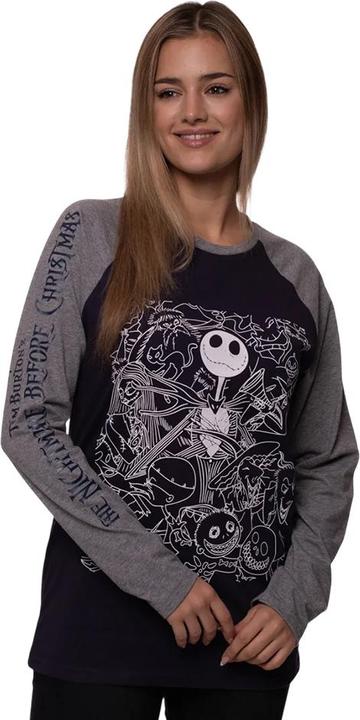 Produktbild The Nightmare Before Christmas Jack Crowd TShirt Langärmlig (XL)