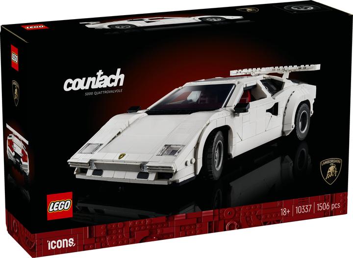 Produktbild LEGO Lamborghini Countach 5000 Quattrovalvole (10337, LEGO Icons, LEGO Seltene Sets)