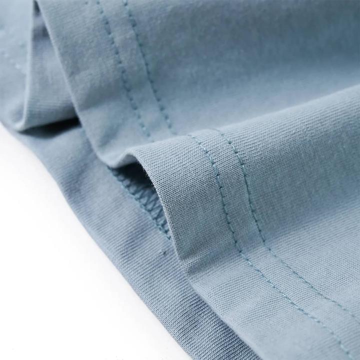 Immagine prodotto VidaXL Camicia a maniche lunghe per bambini azzurro 104,Materiale: 100 (104)