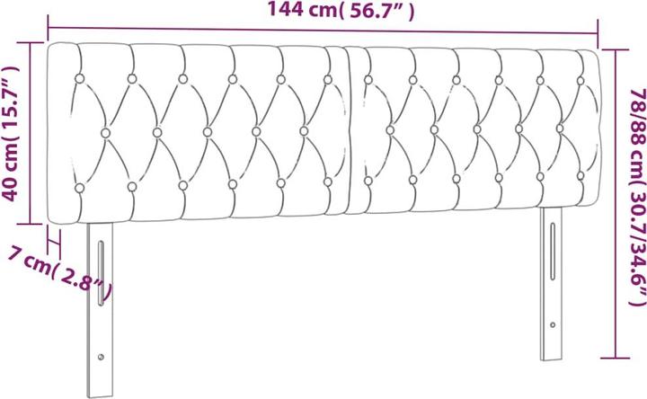 Actual product image VidaXL Jasmine (144 x 7 x 88 cm)
