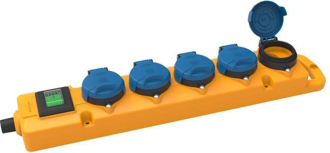 Produktbild Brennenstuhl Super-Solid Steckdosenblock für Ausseneinsatz, CH Stecksystem IP55, 5x T13 Steckdosen, T13 Stecke (Typ 13)