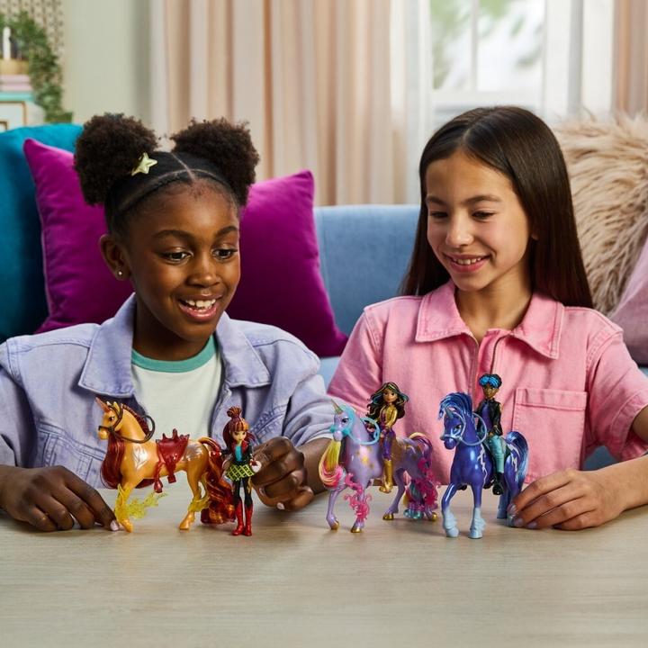 Produktbild Unicorn Academy - Sophia und Einhorn Wildstar (mit echter Mähne und Schweif sowie Bürste)