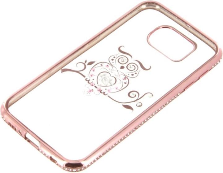 Produktbild OEM TPU Case Bling owl für Samsung Galaxy S6 rosegold (Samsung Galaxy S6)