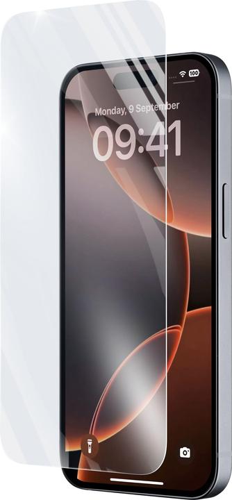 Cellularline Impact Glass - iPhone 16 Pro Thin, tough and super-sensitive tempered glass, Transparent (1 Piece, Apple iPhone 16 Pro)