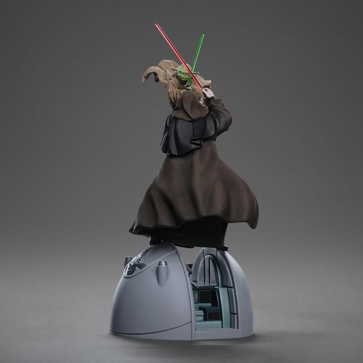 Produktbild Iron Studios Star Wars Deluxe Art Scale Statue 1/10 Yoda vs Emperor Palpatine (CCXP Exclusive 2024) 31 cm