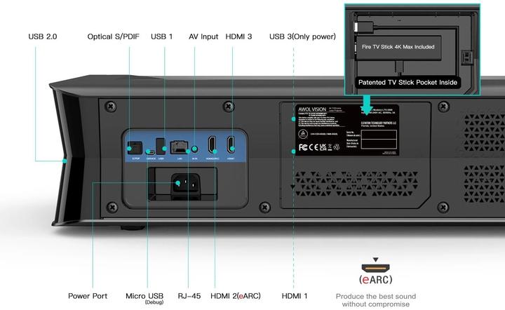 Actual product image AWOL Vision LTV-3000 (4K, 3000 lm, 0.25:1)