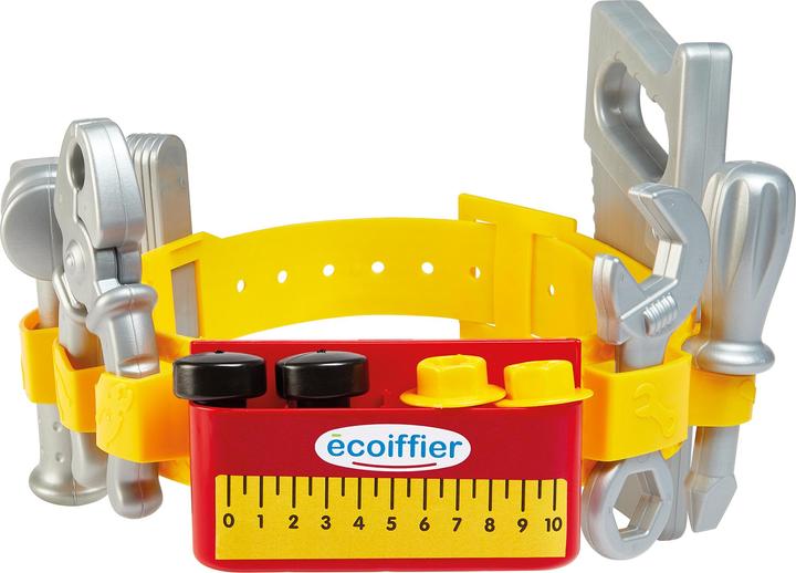 Ecoiffier Tool belt in case with accessories, 14 pcs