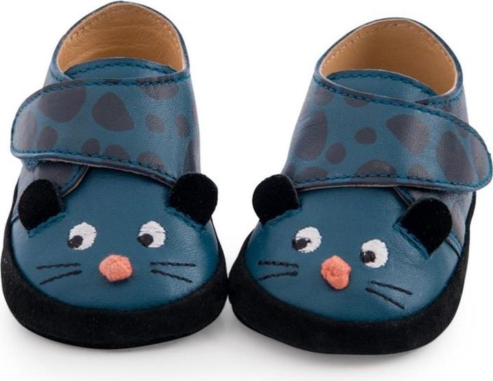 Produktbild Moulin Roty Lederschühchen blauer Panther Dans La Jungle 0/6 Monate (16, 17)