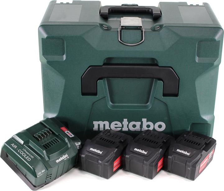 Produktbild Metabo Basis Set 3x Li-Power Akkupack 18 V 5,2 Ah CAS Li-Ion Akku ( 3x 625028000 ) + ASC 145 (18 V)