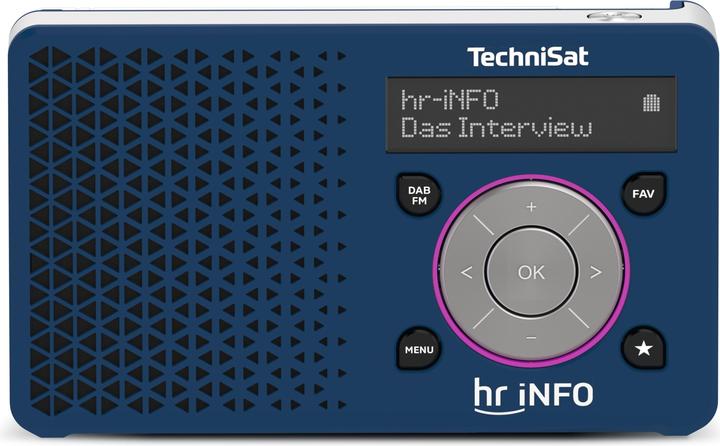 Image du produit TechniSat Digitradio 1 hr iNFO Edition bleu foncé/argent - Mono (DAB+ DAB, VHF)