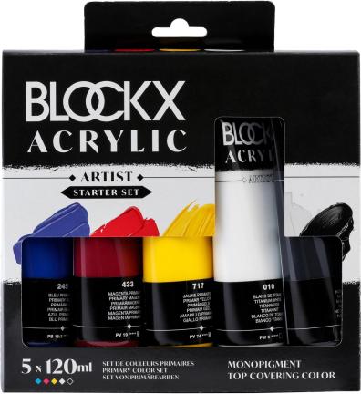 BlockX Acryl Set 5x120ml Primaries (120 ml)
