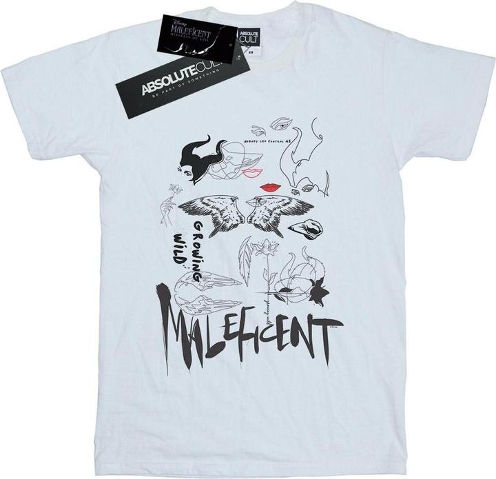 Disney Maleficent Mistress Of Evil Growing Wild Collage TShirt (S)