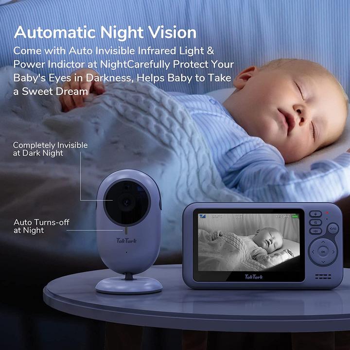 Produktbild TakTark Babyphone mit Kamera (Babyphone mit Kamera, 260 m)