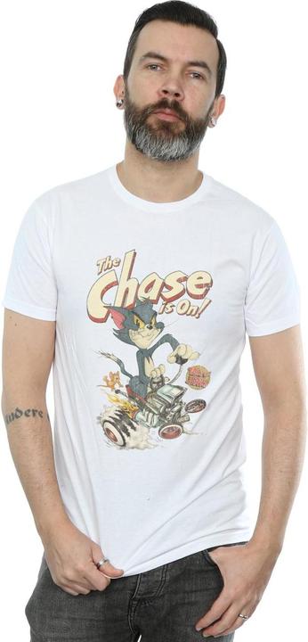 Actual product image Tom & Jerry Mens The Chase Is On T-Shirt (4XL)
