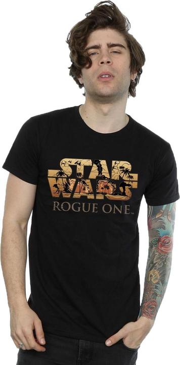 Immagine prodotto Star Wars Rogue One Logo Scene Maglietta Uomo (S)
