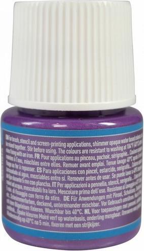 Actual product image Pebeo Setacolor Opaque (Shimmering amethyst, 45 ml)