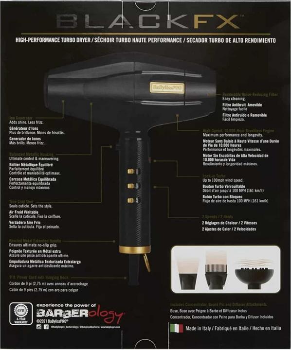 Immagine prodotto BaByliss BlackFX 2200