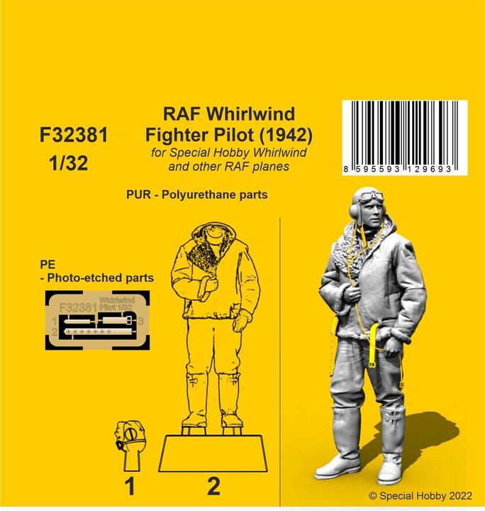 Image du produit CMK RAF Whirlwind Fighter Pilot (1942) 1/32