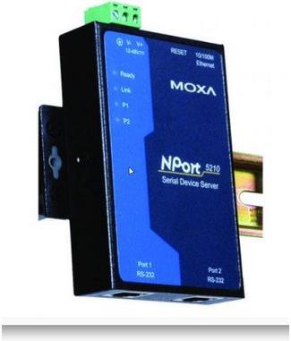 Image du produit Moxa NPort 5210, serveur LAN RS232, 2 ports (RJ45, RJ45 (1x))