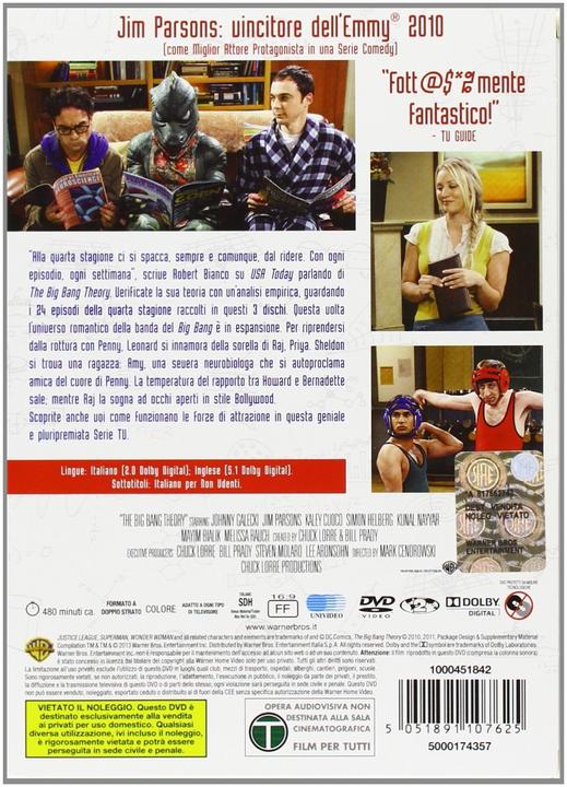 Produktbild The Big Bang Theory - Stagione 4 (DVD, 2014, Italienisch, Englisch)