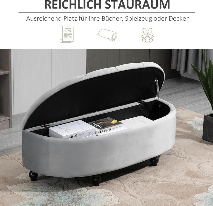 Actual product image Homcom Bench with storage space (120 cm)