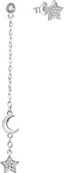Image du produit Agato - Asymmetric silver earrings with zircons AGT-E050PW