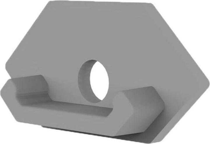 Produktbild Isoled Endkappe E217 für LED Trockenbauprofil Ausseneck, mit Kabeldurchführung, 1STK
