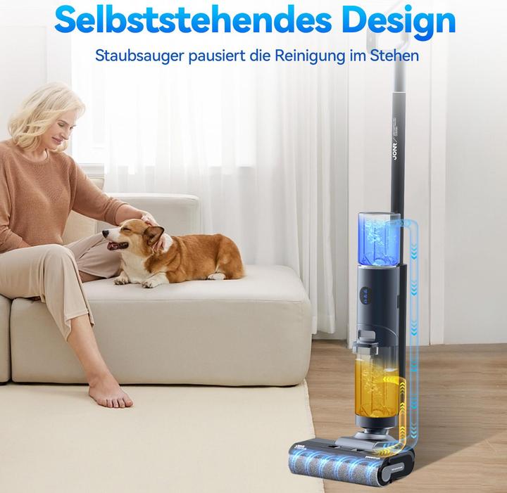 Actual product image Jonr ED12 Pro Wet Dry Vacuum Cleaner 3-in-1 Vacuum Cleaner Cordless,Double-sided edge cleaning,9kPa