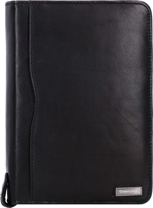Produktbild Greenland Nature Black Nappa Ringmappe Leder 19 cm (A5, 1 x)