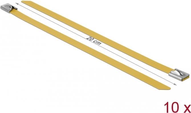 Actual product image Delock Stainless steel cable tie 200x7,9 10pcs. (Metal cable ties, 200 mm, 10 pcs.)