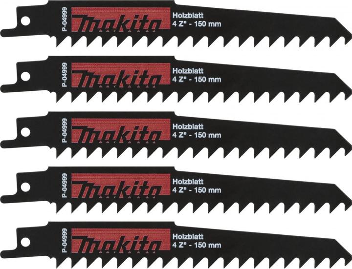 Actual product image Makita P-04999 Recipro saw blade wood, ideal for JR102DWE, 150 mm, PU: 5 pieces, 46x400 mm