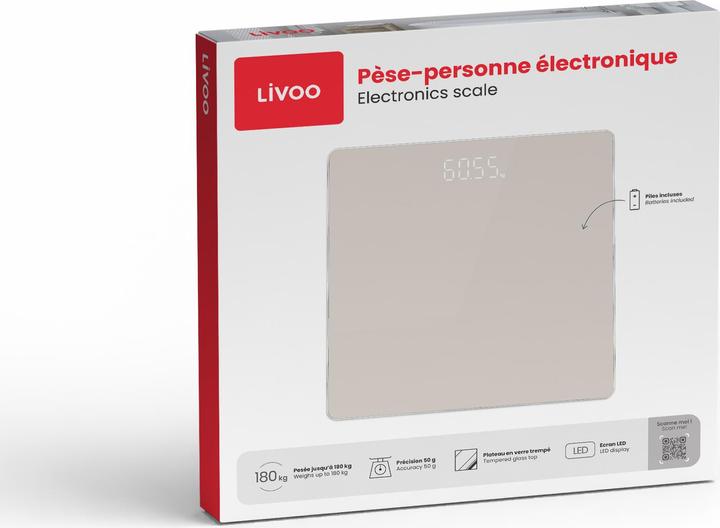 Immagine prodotto Livoo Bilancia da bagno elettronica (180 kg)