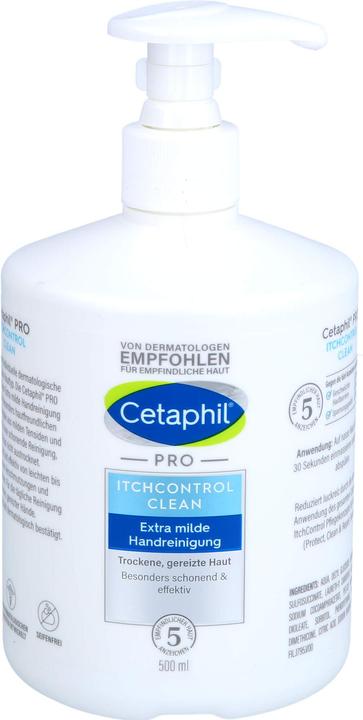 Actual product image Cetaphil Pro Itch Control Clean Hand Cleanser, 500 ml CRE (Liquid soap, 500 ml)