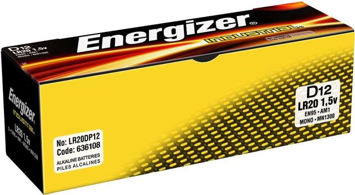 Produktbild Energizer Industrial D 1.5V (12 Stk., D, 20500 mAh)