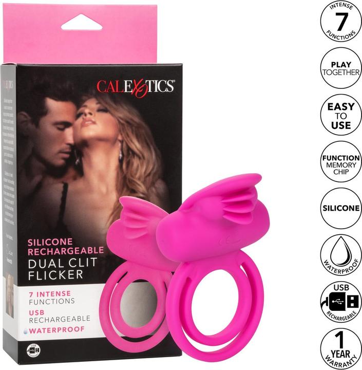 Actual product image CalExotics Dual Clit Flicker Enhancer (3.75 cm)