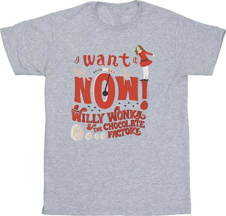 Willy Wonka & the Chocolate Factory Verruca Salt I Want It Now TShirt Jungen