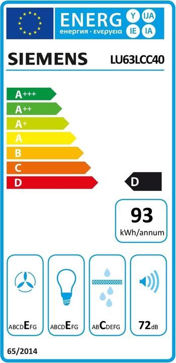 Energie-Label Siemens LU63LCC40 (Unterbauhaube)