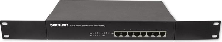 Produktbild Intellinet 8-Port Fast Ethernet PoE+ Switch 4 x PoE IEEE 802.3at/af Power-over-Ethernet Ports 4 x Standard R... (8 Ports)