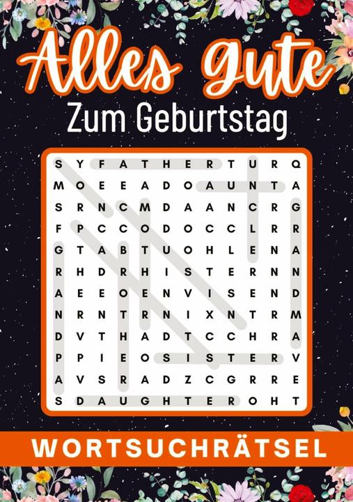 Produktbild Geburtstagsgeschenk mann | Alles Gute zum Geburtstag - Wortsuchrätsel | geschenke für männer (Deutsch, Isamrätsel Verlag, 2023)