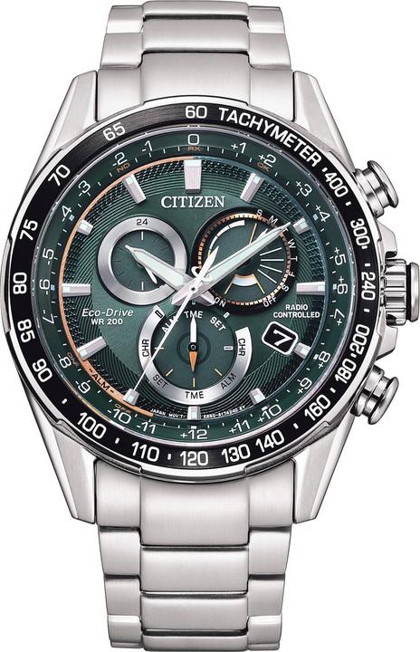 Citizen CB5914-89X (Chronograph, Funkuhr, Sportuhr, 43 mm)