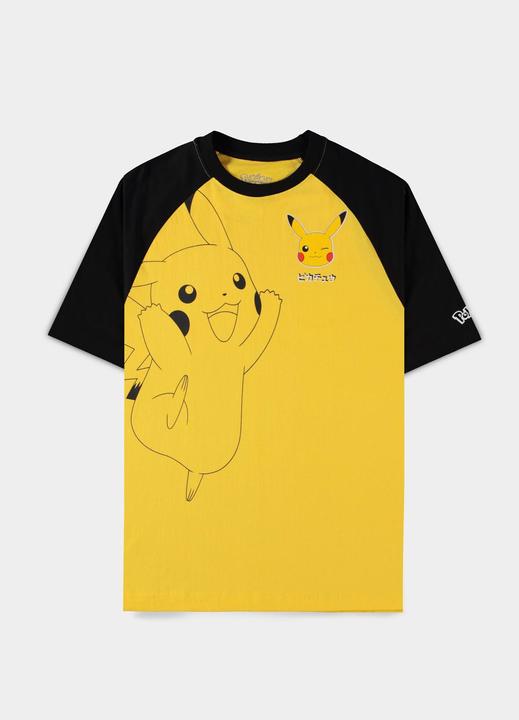Actual product image Difuzed Pokémon - Pikachu Unisex Raglan T-shirt - 2XL (XXL)