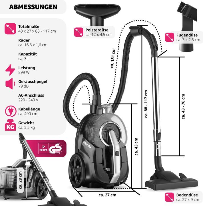 Image du produit tectake Aspirateur VC900