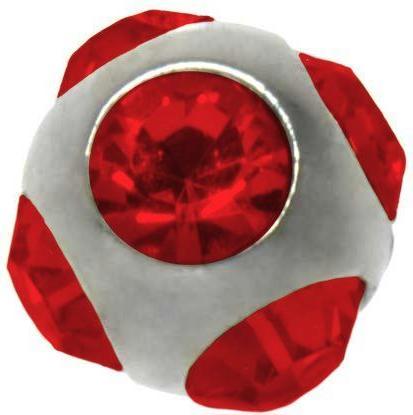 Bijouteria 1.2mm Piercing-Kugel (Kristall, Chirurgenstahl 316L)
