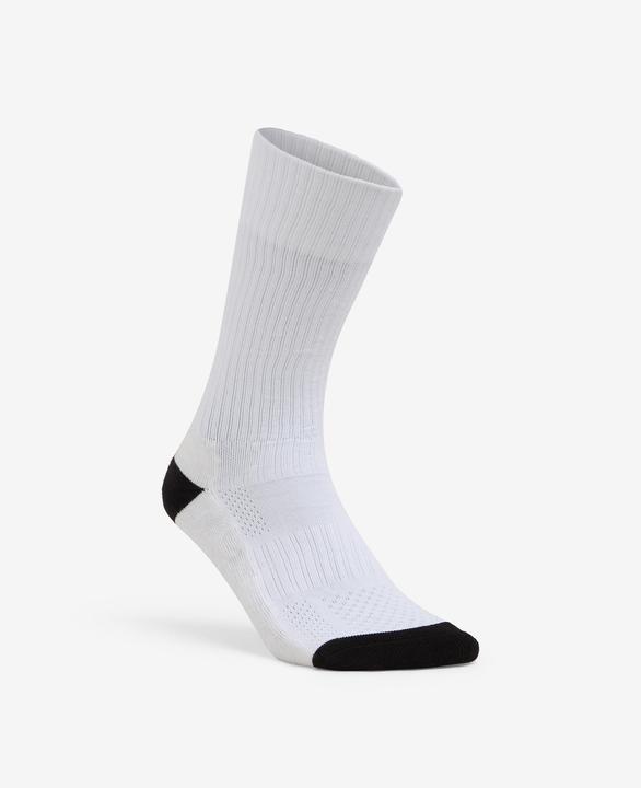 Actual product image Kipsta Damen/Herren Handball Socken Mid - H500 1 Paar weiss/schwarz (43, 46)