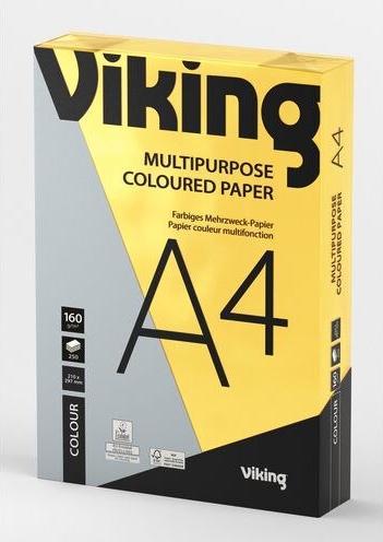 Image du produit Office Depot Papier à copier A4 160 g/m² Jaune intense (160 g/m², 250 x, A4)