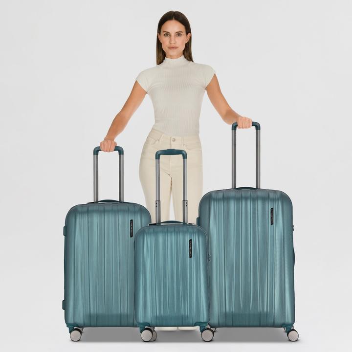 Actual product image Polestream Moonrock 4 Rollen Kofferset 3-teilig mit Dehnfalte (212 l, XL (from 140l))