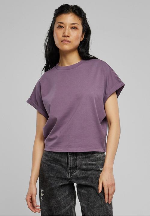 Actual product image Urban Classics Ladies Short Pigment Dye Cut On Sleeve Tee (XL)